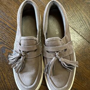 J/SLIDES Taupe Platform Slip-On Sneakers